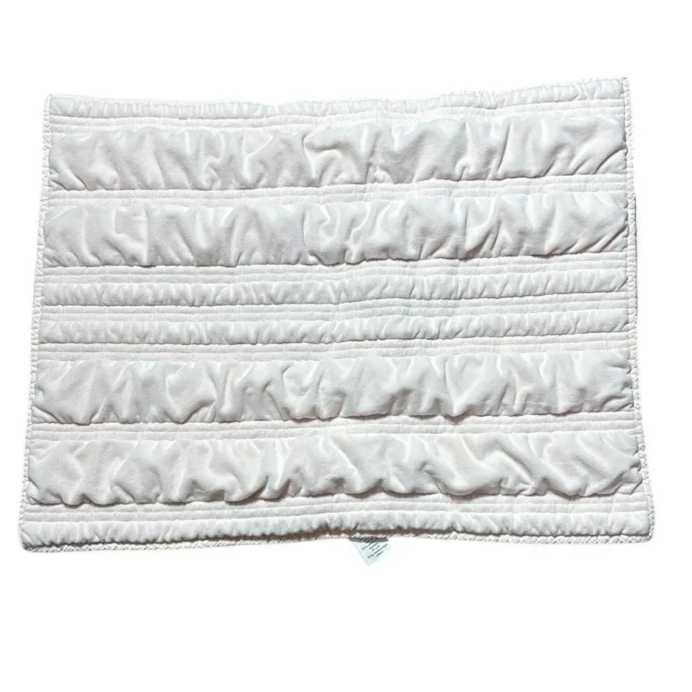 Pottery barn teen single pillowcase soft velvety light pink textured